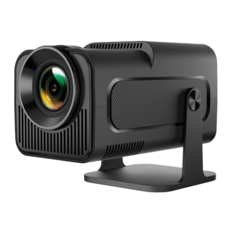 iggual Tragbarer Mini-Projektor MP1080p, Android 11, Anschlüsse: HDMI, WLAN, USB, Miniklinke 3.5, WiFi 6, Bluetooth 5.0, Auflösung 1920 x 1080 Pixel, schwenkbar um 180 °, kompatibel mit Miracast-18,8