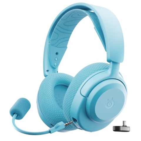 SteelSeries Arctis Nova 3X Wireless Gaming-Headset – App-Steuerung – 40 Std. Akku – Neodym-Magnet-Treiber – 2,4 GHz/Bluetooth – Abnehmbares Mikrofon – Xbox, PS5, PC, Switch, Mobilgeräte Aqua