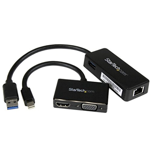 StarTech.com 2-in-1 Adapter Kit für Surface und Surface Pro 4 / Surface Pro 3 / Surface 3 - mDP auf HDMI oder VGA - USB 3.0 zu GbE