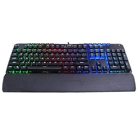 Redragon K555 INDRAH RGB LED Beleuchtete Mechanische Tastatur, Multimedia, Makro- und Profil-Tasten Mechanische Gaming Tastatur (QWERTY Layout), Schwarz
