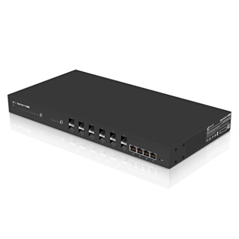 Ubiquiti ES-12F gemanaged L2/L3 Gigabit Ethernet (10/100/1000) Energie Über Ethernet (PoE) Unterstützung Schwarz Netzwerk Switch, ES-12F