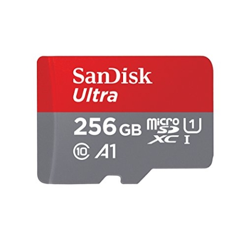 SanDisk Ultra 256GB microSDXC Speicherkarte bis zu 100MB/Sek., Class 10, U1, A1, FFP