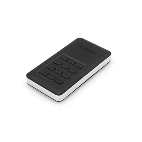 Verbatim Store 'n' Go Secure SSD, 256 GB, Schwarz, Externe SSD mit Passwortschutz, USB 3.0, SSD extern, für Windows & Mac OS X, tragbares Laufwerk, USB-C, externes Flash Laufwerk