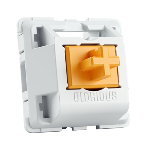 Glorious Gaming 36x Panda Mechanical Keyboard Switches (Taktil) - für alle GMMK-Tastaturen & Numpads, Snappy Bump, butterweicher Tastendruck, Original INVYR-Formen, 49 g Betätigung – Geschmiert