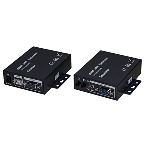 LINK lkextkvm lkextkvm Extender KVM-Video VGA, Tastatur und Maus USB + Audio 200 m mit Kabel Netzwerkkabel, ()