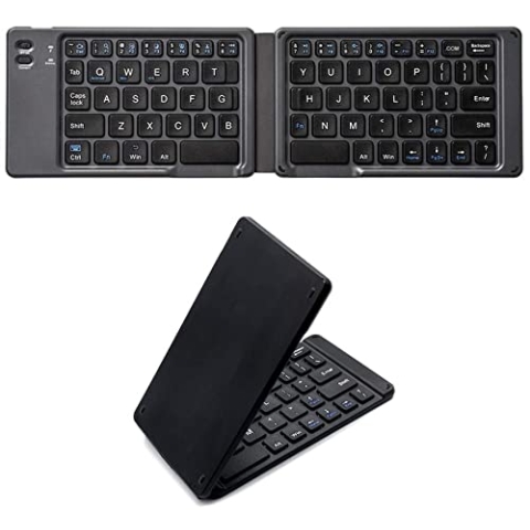 TECHLY 364156 Faltbare Bluetooth-Tastatur USB für Tablet Smartphone Schwarz