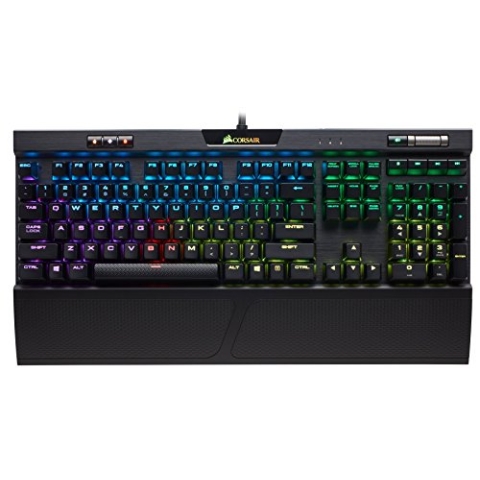 Corsair K70 RGB PRO Kabelgebundene mechanische Gaming-Tastatur – Cherry MX Red Linearschalter – Double-Shot PBT-Tastenkappen – iCUE kompatibel – AZERTY FR – PC, Mac, Xbox – Schwarz
