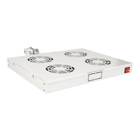 Equip Lüftermodul 19" für Serverschränke, 4xLüfter RAL7035