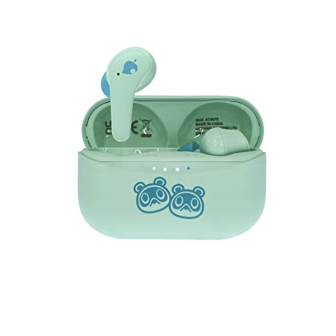OTL Technologies AC0875 TWS Wireless Earphones with Charging Case - Animal Crossing, Green