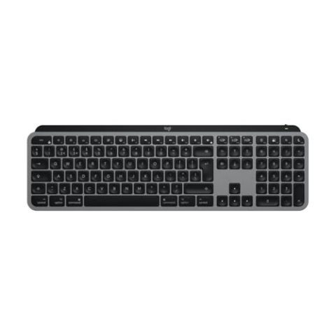 Logitech MX Keys S for Mac, kabellose Tastatur, flüssiges, präzises Tippen, Tasten programmierbar, beleuchtet, Bluetooth, USB C aufladbar für MacBook Pro/MacBook Air/iMac/iPad - Pale Grey - QWERTY
