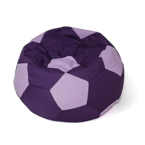 GO GIFT Sitzsack, Violett, Oxford-Fußball