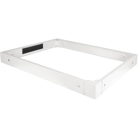 DIGITUS 10 cm Sockel für varioFLEX Schränke von DIGITUS, 80 x 80 cm, Stauraum für Kabelüberlängen, auf 20 cm Höhe erweiterbar, Grau