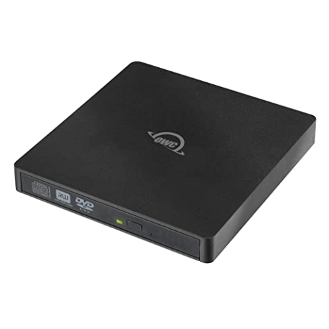 OWC Slim - USB 3.2 externer CD/DVD Brenner, 8X DVD DL+CD Reader/Writer, Mac & PC