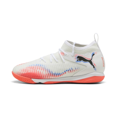 Puma FUTURE 8 MATCH Mid Futsalschuhe Teenager Für Für Kinder | White/Black/Glowing Red | Größe: 38
