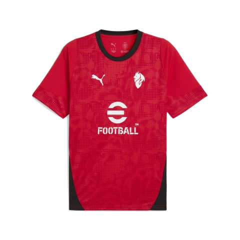 Puma AC Milan Trainingstrikot Herren | Mit Print | Red/Black | Größe: S