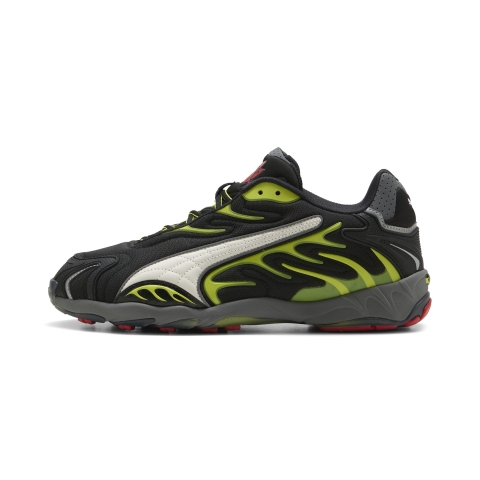 A$AP ROCKY x Puma Inhale Sneakers aus Mesh Schuhe Für Herren | Black/Warm White/Lime Pow | Größe: 41