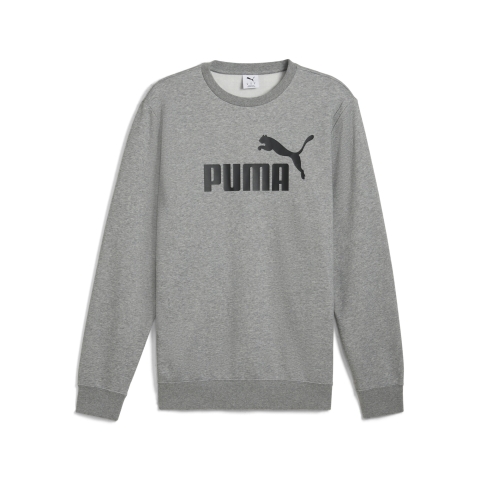 Puma Essentials No. 1 Logo Crewneck Herren | Mit Logo Print | Medium Gray Heather | Größe: XL