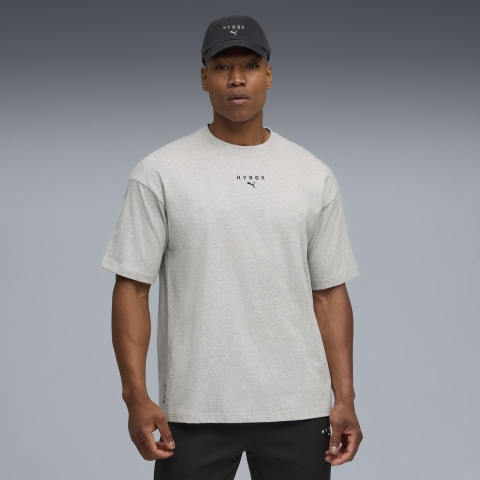 Puma x HYROX Lifestyle T-Shirt Herren | Light Gray Heather | Größe: S
