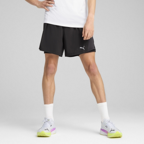 Puma VELOCITY 2-in-1-Laufshorts Herren | Mit Plain | Black | Größe: S