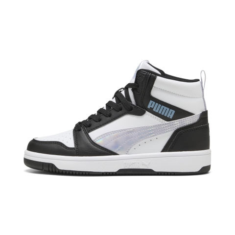 Puma Rebound V6 Mid Space Belle Sneakers Teenager Schuhe Für Damen Für Kinder | Black/Lilac Crush/White | Größe: 37