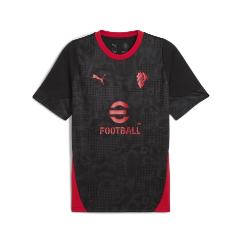 Puma AC Milan Trainingstrikot Herren | Mit Print | Black/Red | Größe: L