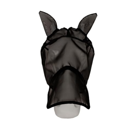 Kentucky - Fliegenmaske Classic mit Ohren und Nase schwarz cob
