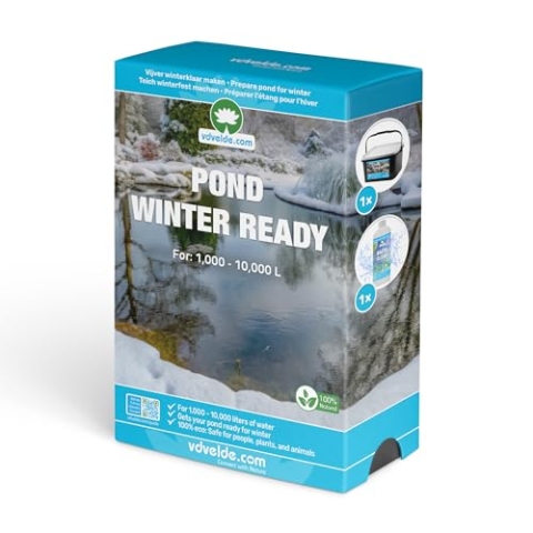 vdvelde.com - Teichüberwinterungspaket - M - 1.000-10.000 L - - Für 1.000 bis 10.000 L- Entfernt Bodenschlamm und fügt Sauerstoff hinzu- 100% ökologisch: schnell klares Wasser, sicher für