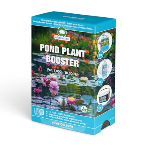vdvelde.com - Teichpflanzen Füttern Paket - M - 1.000-10.000 L - - Für 1.000-10.000 L- Fördert das Pflanzenwachstum- 100% ECO: sicher für Menschen, Pflanzen und Tiere
