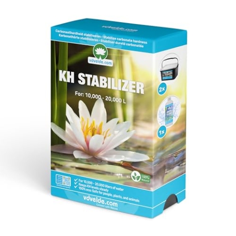 vdvelde.com - KH Plus Value Karbonathärte-Erhöhungspaket - L - 10.000-20.000 L - - für 10.000 bis 20.000 L- Entfernt Schlamm und stabilisiert KH, GH und PH- 100% ökologisch: schnell klares Wasser,