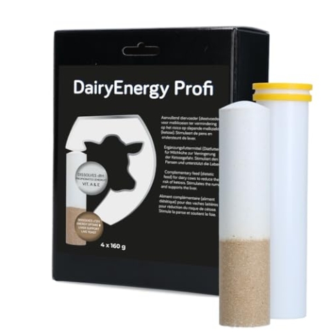 DairyEnergy Holland Animal Care Bolus - Wichtige Nährstoffe Milchkuh - Für die Laktation - Zur oralen Verabreichung - Langfristige Lieferung - 4 x 160 g