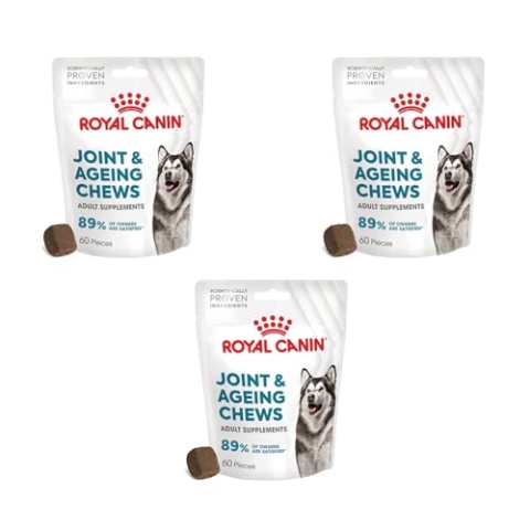 ROYAL CANIN Joint & Ageing Chews | 3er Pack | 3 x 240 g | Snacks für Adulte Hunde Aller Größen & Rassen | Im wiederverschließbaren Beutel | Mit Tierärzten entwickeln | Mit Grünlippmüschel