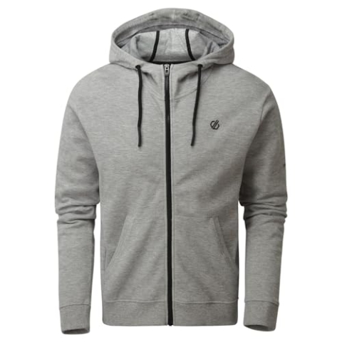 Dare 2b Men's Modulus Full Length Zip Handwarmer Pockets Adjustable Drawcord Hood Hoodie Knitwear