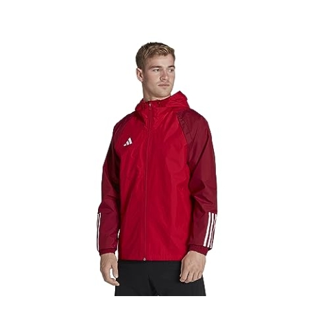 adidas Mens Jacket Tiro 23 Competition All-Weather Jacket, Team Power Red 2, HE5653, M