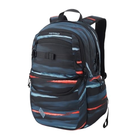 Nitro Future Hero Rucksack Schulrucksack mit Organizer Schoolbag Daypack mit 17 Zoll Laptopfach