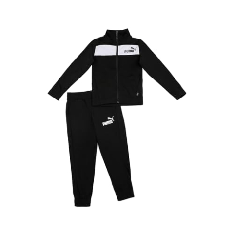 PUMA Boy's Poly Suit Cl B Track Suit,Schwarz (Puma Black), 176