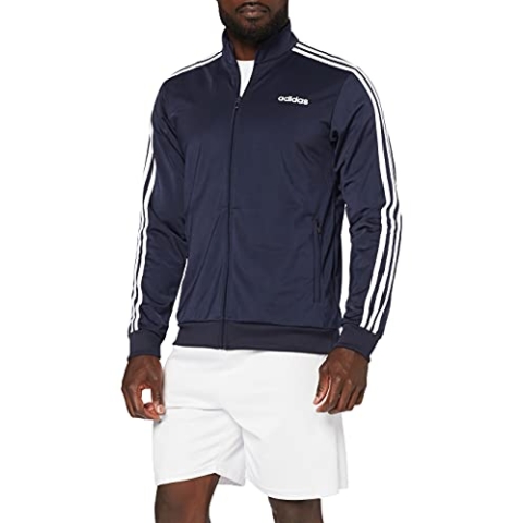adidas Herren Essentials 3-streifen Trainingsjacke, Legend Ink/White, S