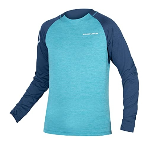 Endura MTB-Jersey Langarm SingleTrack Blau Gr. XXL