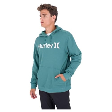 Hurley Herren O&o Solid Fleece Po Pullover Sweater, Deep Mojito, S