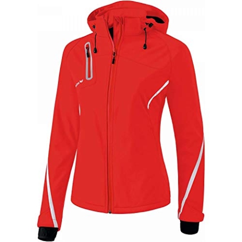 Erima Damen softshelljakke Function, Rot/Weiß, 40 EU