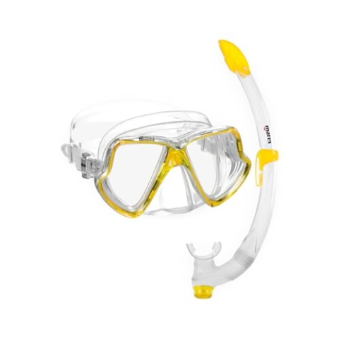 Mares Wahoo Schnorchel Und Tauchmaske, Yellow/Clear, One Size