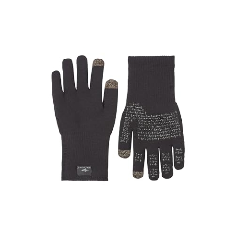 SealSkinz Unisex Allwetter Ultra Grip-Strickhandschuh – Schwarz, S