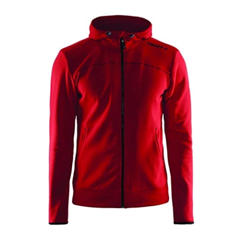 Craft Herren Sportswear Freizeit Full Zip Kapuze ct040/1901692 rot groß Größe L rot