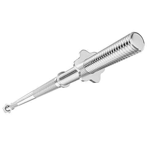 Hop-Sport Langhantelstange, 150 cm - Ø 30 mm, Vollstahl verchromt, inkl. 2 Sternverschlüsse, ideal für Bankdrücken, Kreuzheben, Hip Thrust, 100 kg Max. Belastbarkeit