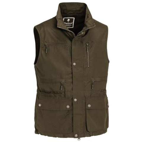Pinewood Herren Tiveden Weste - Outdoor Weste Herren mit vielen praktischen Taschen, Mückenschutz, UV-Schutz und verstellbarer Passform für extra Komfort - langlebig und robust