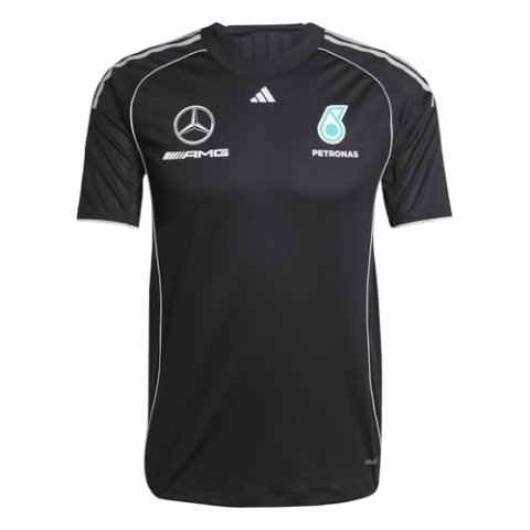 Adidas Herren Mercedes - AMG Petronas Formula ONE Team Mechanics Jersey Men, Black/Reflective Silver, 3XL