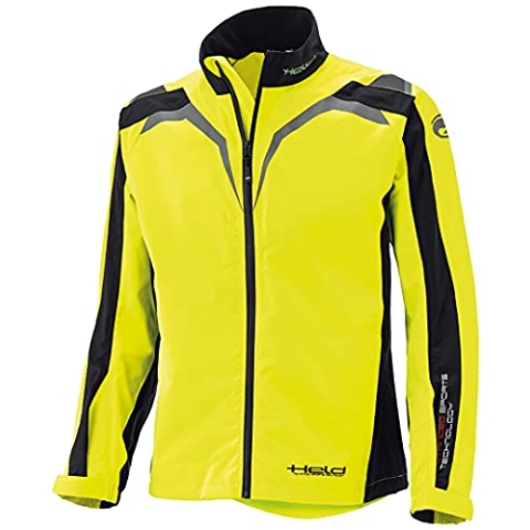 Held Rainblock Top Damen Regenjacke, Farbe schwarz-Neongelb, Größe D-XL