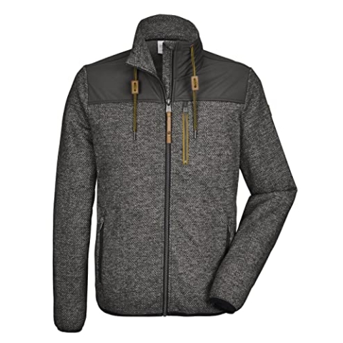 G.I.G.A. DX Herren Strickfleecejacke/Fleecejacke GS 135 MN KNTFLC JCKT, graphit, M, 39449-000