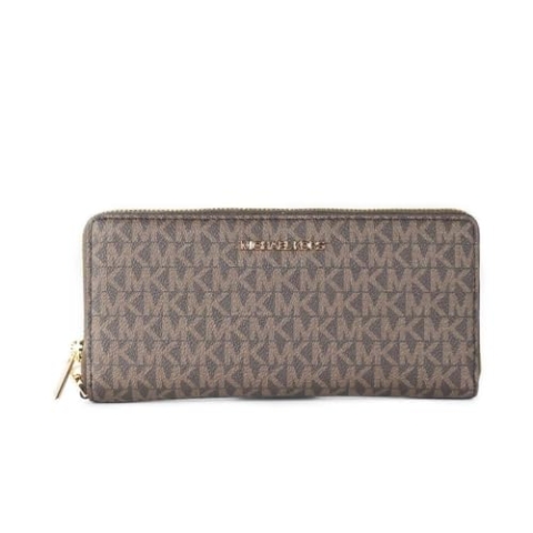 Michael Kors Reise-Portemonnaie Jet Set Continental, Braun (Braun 2019), Medium