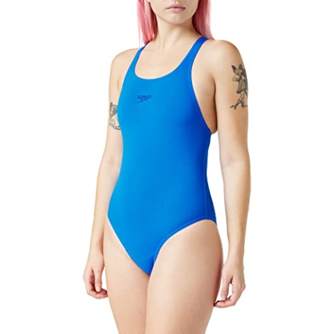 Speedo Damen Badeanzug Endurance+ Medalist, neonblau, 44, 8007262610