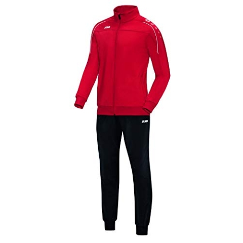 JAKO Herren Trainingsanzug Polyester Classico, rot, 4XL, M9150
